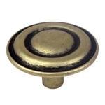 antique bronze furniture knob 33mm 211318